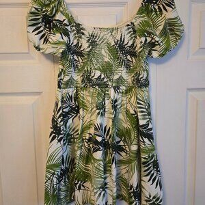 Japra Botanical Print Mini Dress